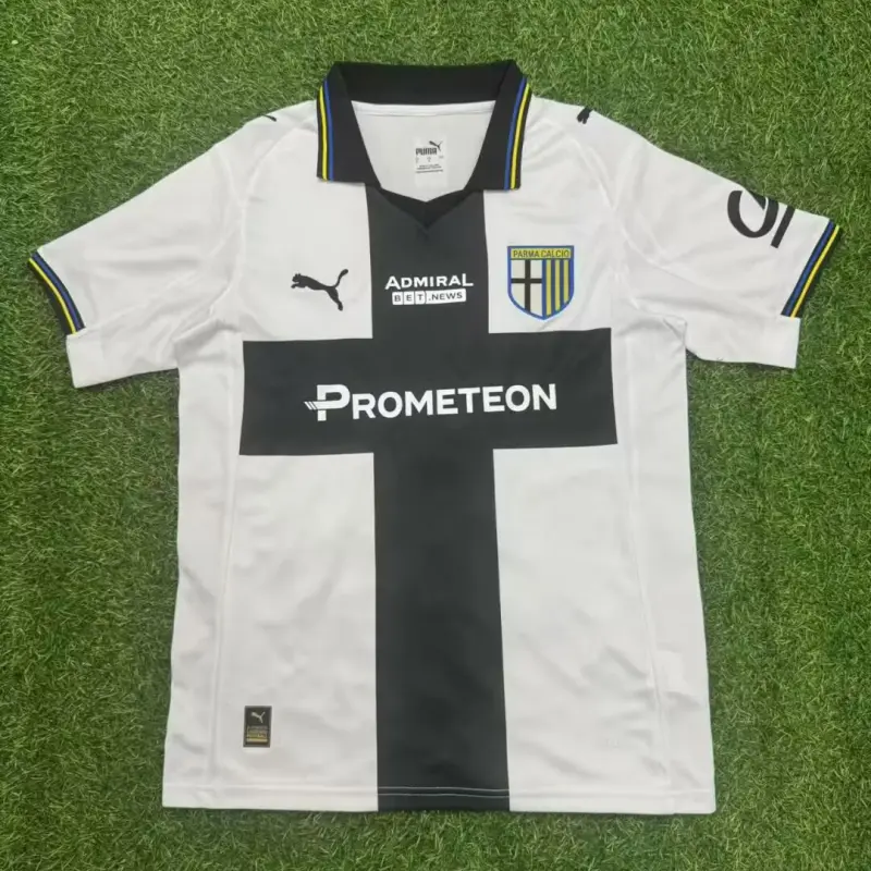 Camiseta Parma Calcio 2025/2026 Home Blanco/Negro