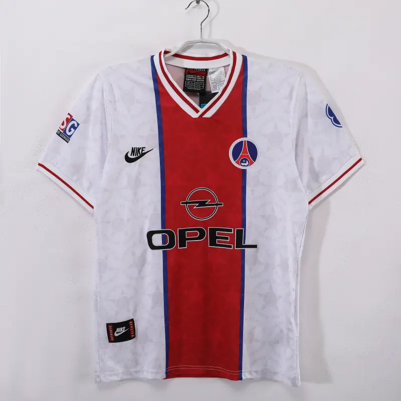 Camiseta PSG 1995/96 Away Retro Blanco/Rojo