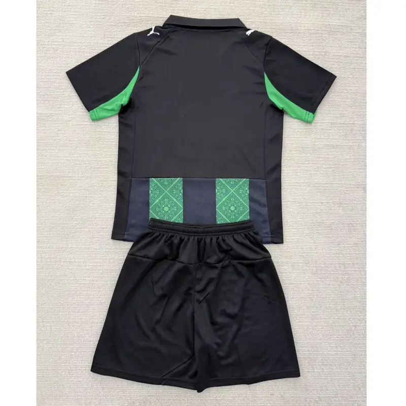Camiseta RC Lens 2025/2026 Away Verde/Negro Niño Kit