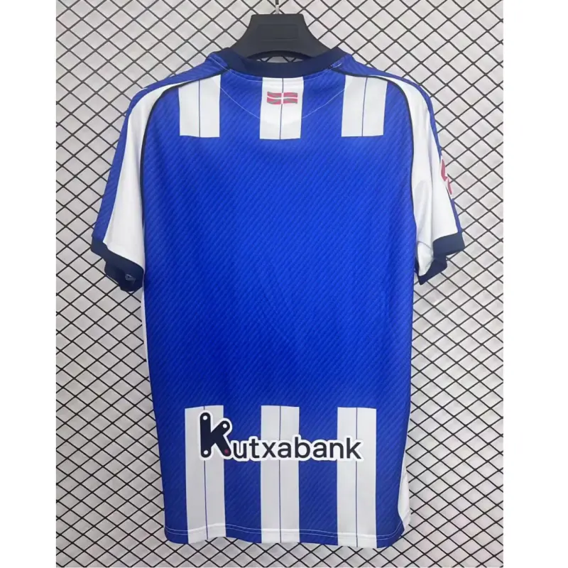 Camiseta Real Sociedad 2025/2026 Home Azul/Blanco con Parche La Liga