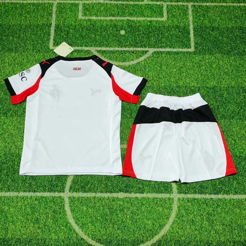 Camiseta AC Milan 2025/2026 Away Blanco Niño Kit