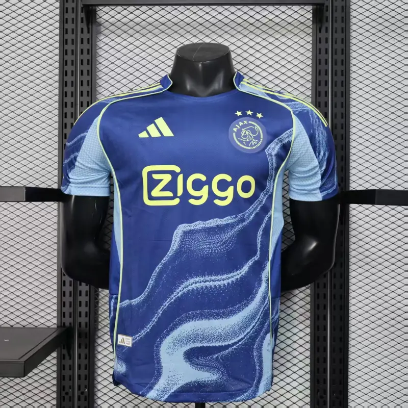 Camiseta Ajax 2025/2026 Away Azul (EDICIÓN JUGADOR)