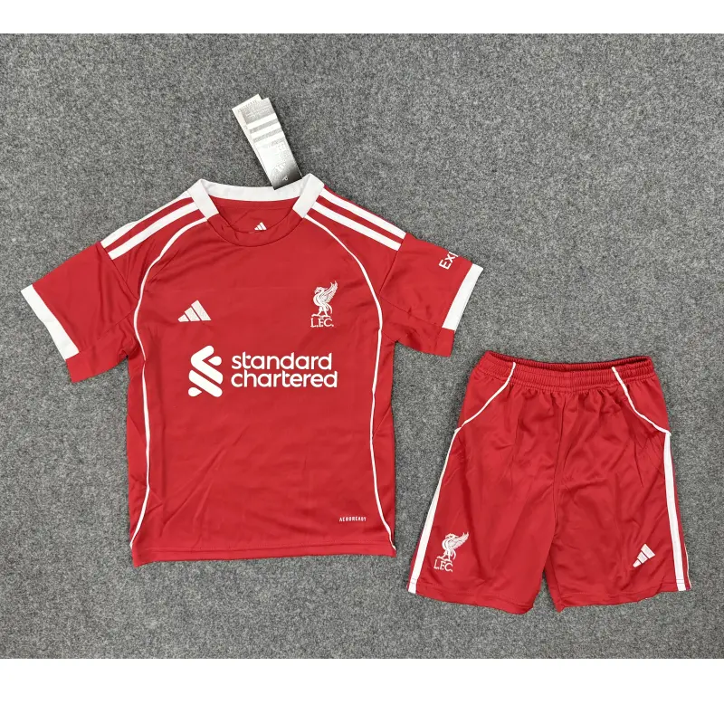 Camiseta Liverpool 2025/2026 Home Rojo Niño Kit