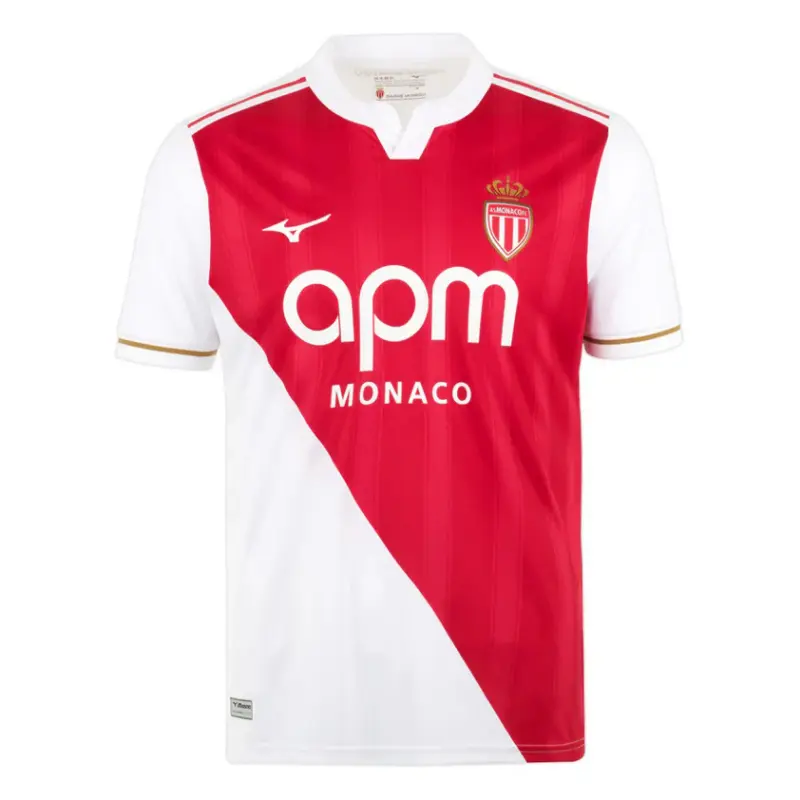 Camiseta Monaco 2025/2026 Home Rojo/Blanco