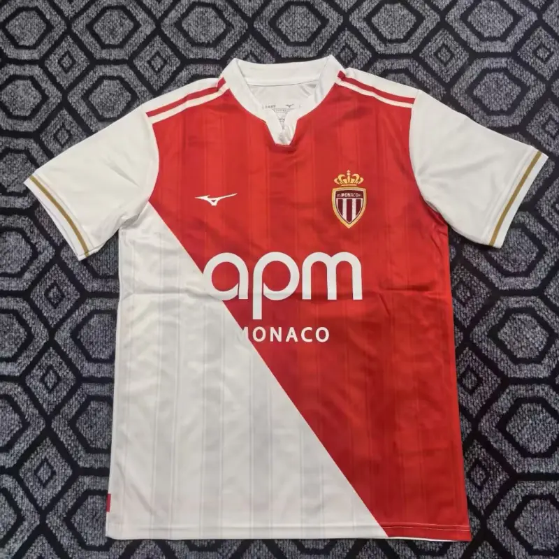 Camiseta Monaco 2025/2026 Home Rojo/Blanco
