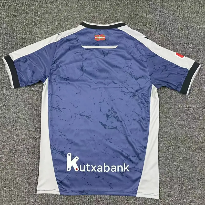 Camiseta Real Sociedad 2025/2026 Away Azul Marino/Gris con Parche La Liga