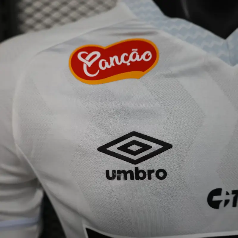 Camiseta Santos FC 2025/2026 Home Blanco con Publicitario (EDICIÓN JUGADOR)