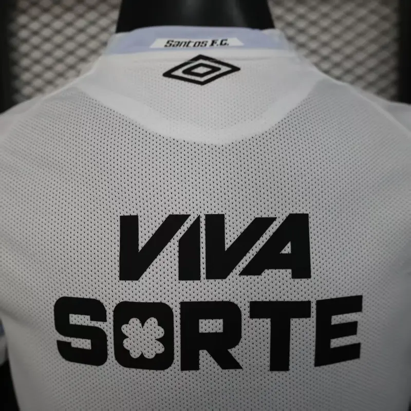 Camiseta Santos FC 2025/2026 Home Blanco con Publicitario (EDICIÓN JUGADOR)