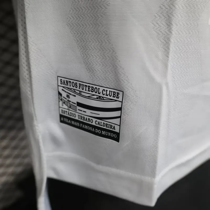Camiseta Santos FC 2025/2026 Home Blanco con Publicitario (EDICIÓN JUGADOR)