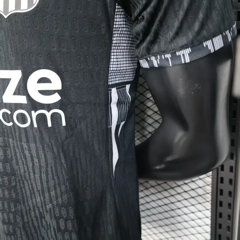 Camiseta Santos FC 2025/2026 Edición Especial Negro con Publicitario (EDICIÓN JUGADOR)
