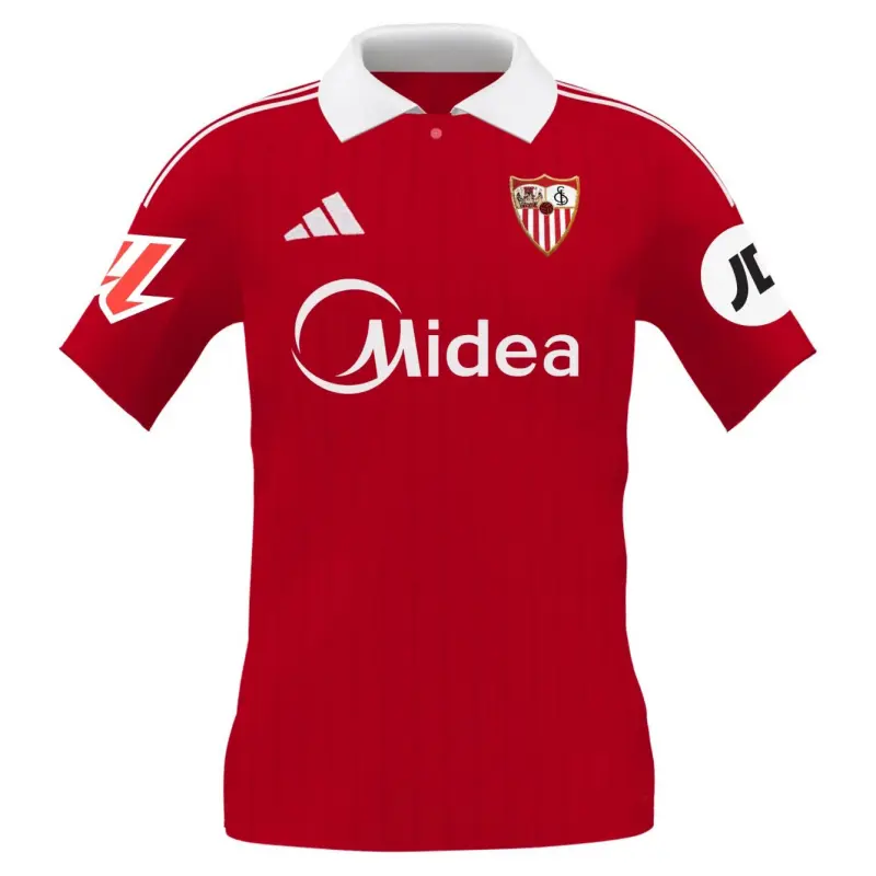Camiseta Sevilla FC 2025/2026 Away Rojo con Parche La Liga