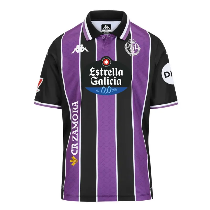 Camiseta Real Valladolid 2025/2026 Away Morado/Negro con Parche La Liga