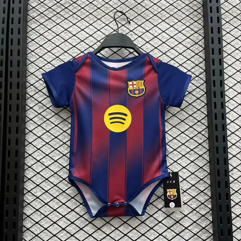 Camiseta Barcelona 2025/2026 Home Azul/Rojo Baby