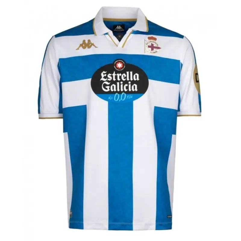 Camiseta Deportivo de La Coruña 2025/2026 Home Blanco/Azul con Parche La Liga