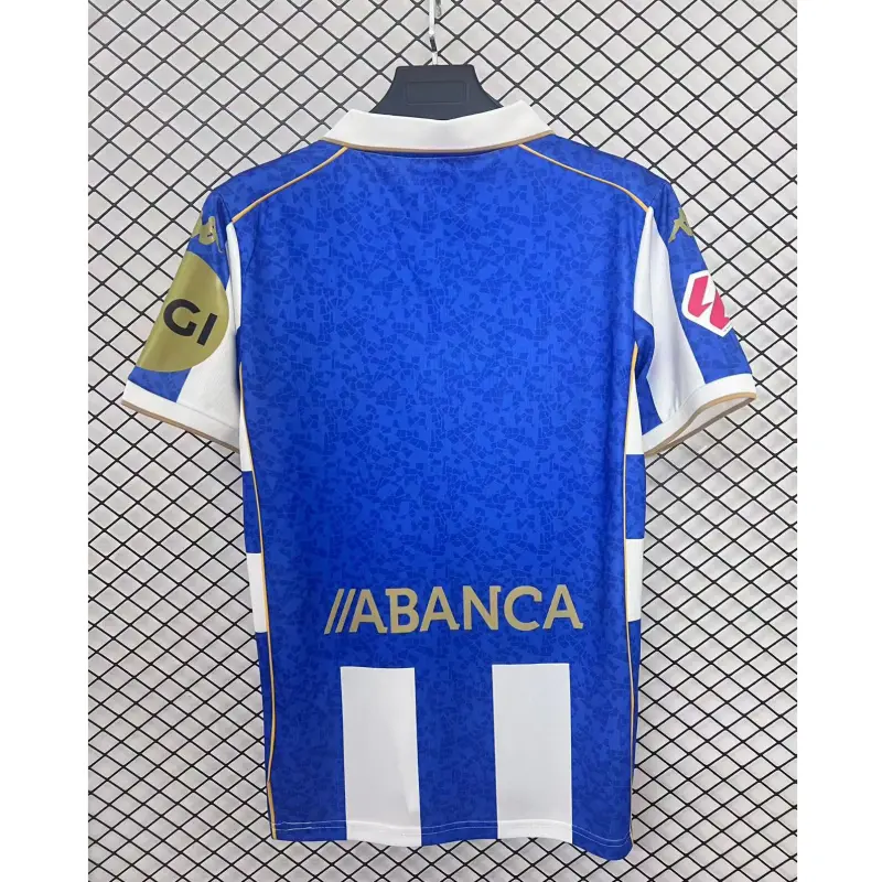 Camiseta Deportivo de La Coruña 2025/2026 Home Blanco/Azul con Parche La Liga