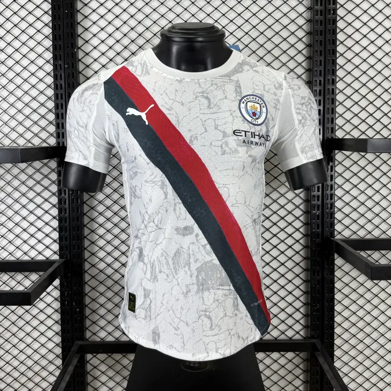 Camiseta Manchester City 2025/2026 Away Club World Cup Blanco (EDICIÓN JUGADOR)