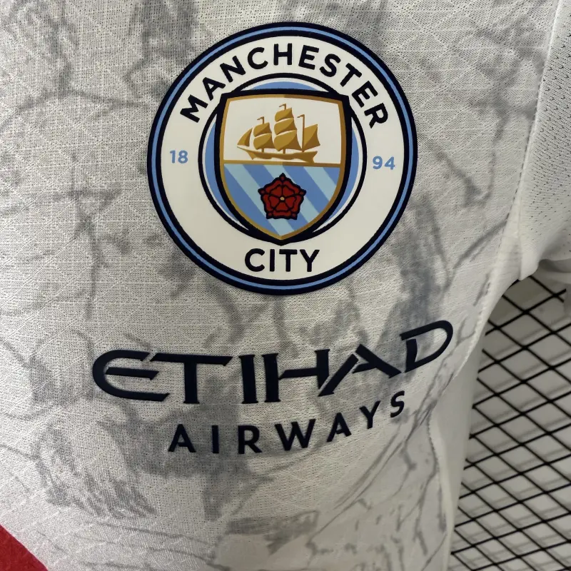 Camiseta Manchester City 2025/2026 Away Club World Cup Blanco (EDICIÓN JUGADOR)