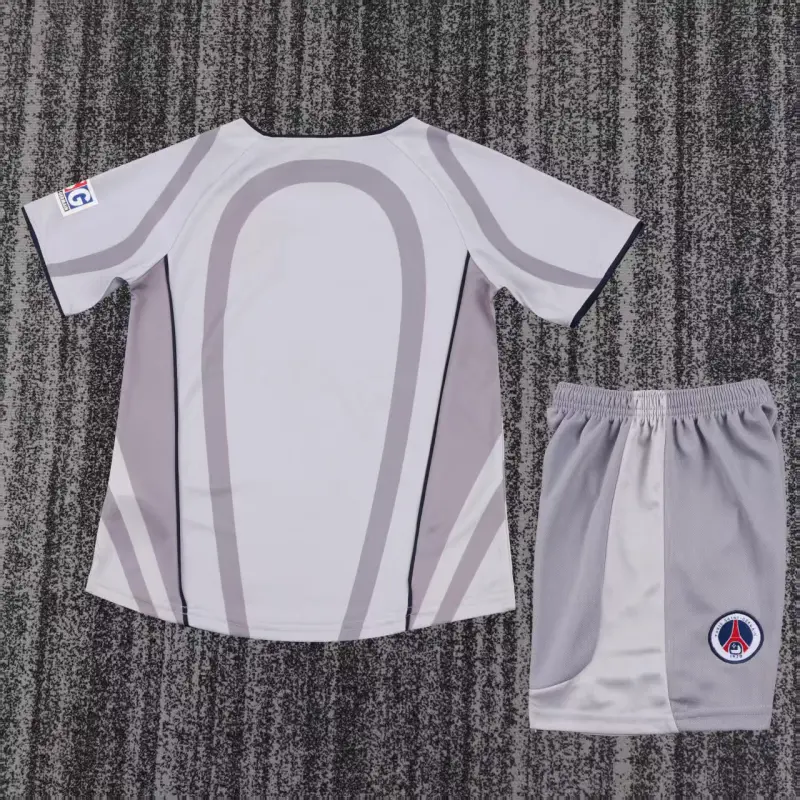 Camiseta PSG 2001/02 Away Retro Gris Niño Kit
