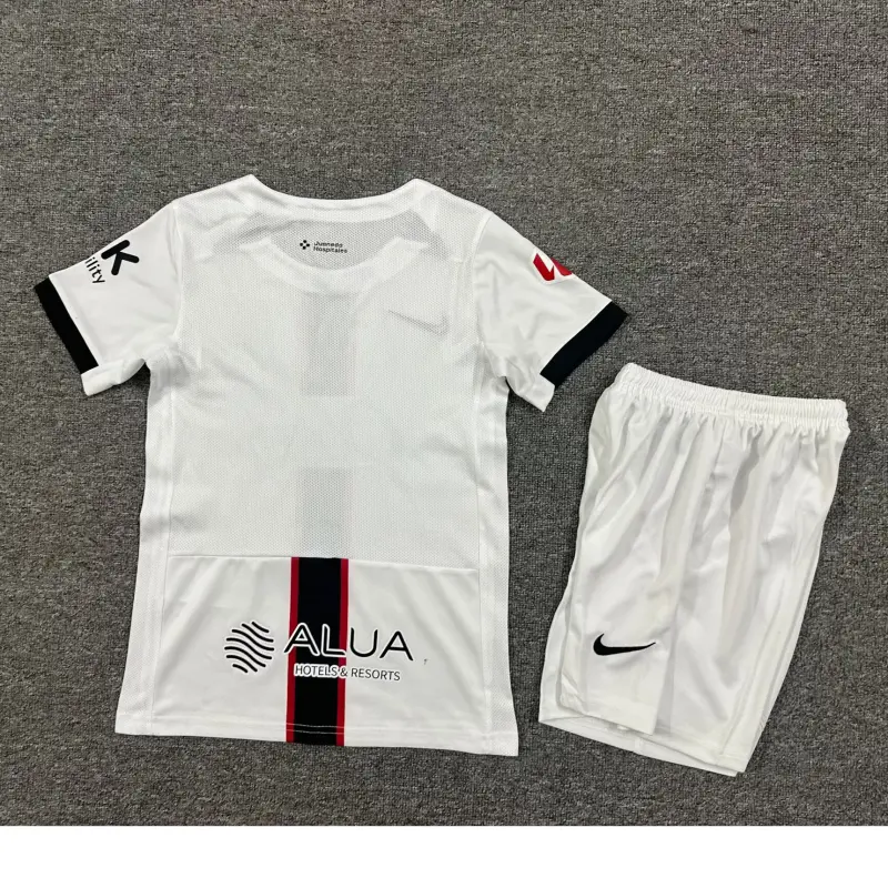 Camiseta RCD Mallorca 2025/2026 Away Blanco Niño Kit con Parche La Liga