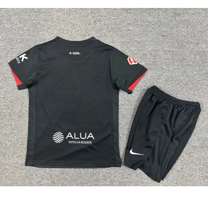 Camiseta RCD Mallorca 2025/2026 Third Negro Niño Kit con Parche La Liga