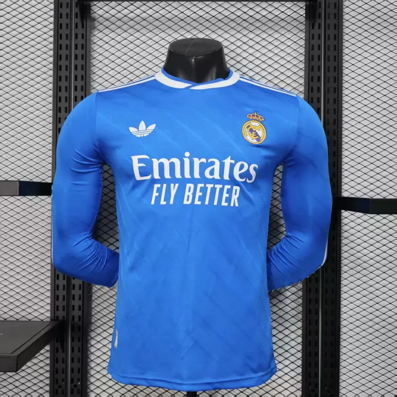 Camiseta Real Madrid 2025/2026 Third ML Azul (EDICIÓN JUGADOR)