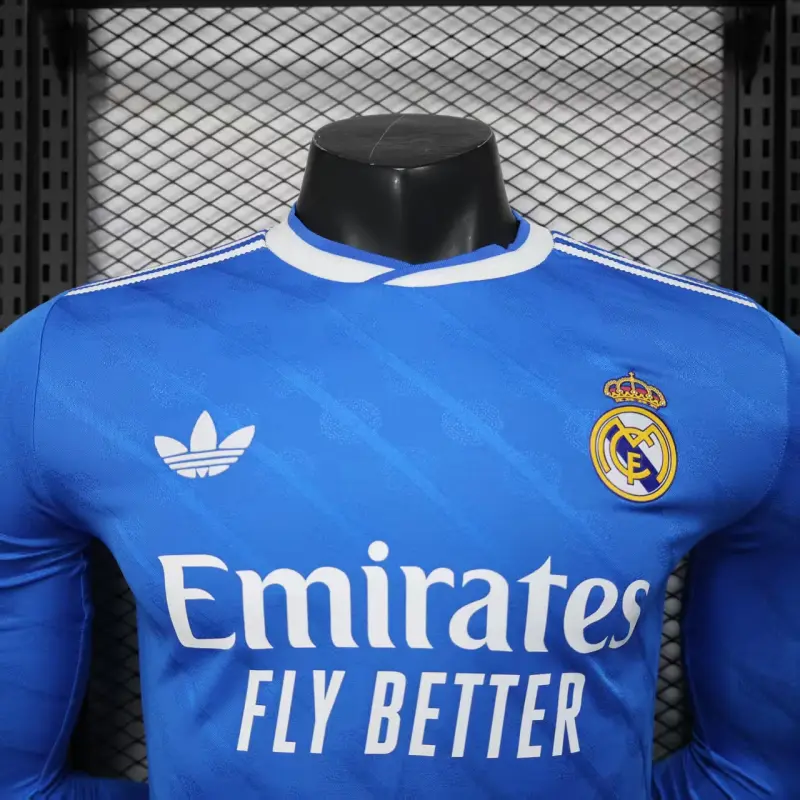 Camiseta Real Madrid 2025/2026 Third ML Azul (EDICIÓN JUGADOR)