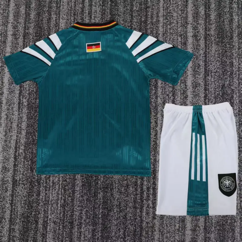 Camiseta Alemania 1996 Away Retro Verde Niño Kit
