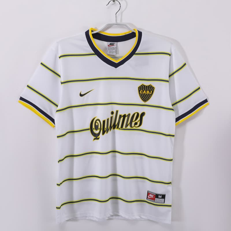 Camiseta Boca Juniors 1999/00 Away Retro Blanco