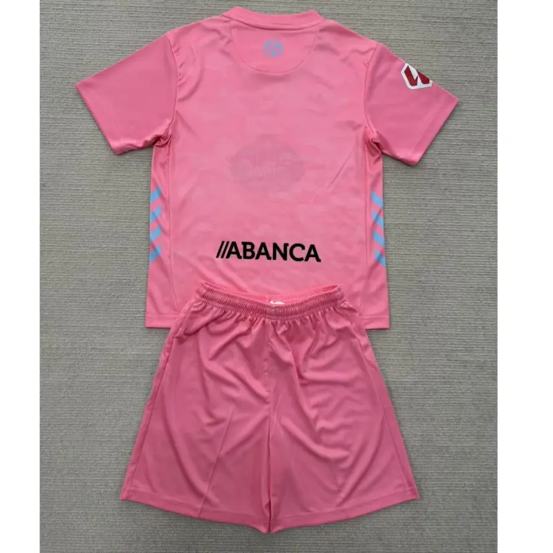 Camiseta Celta de Vigo 2025/2026 Thiird Rosa Niño Kit con Parche La Liga