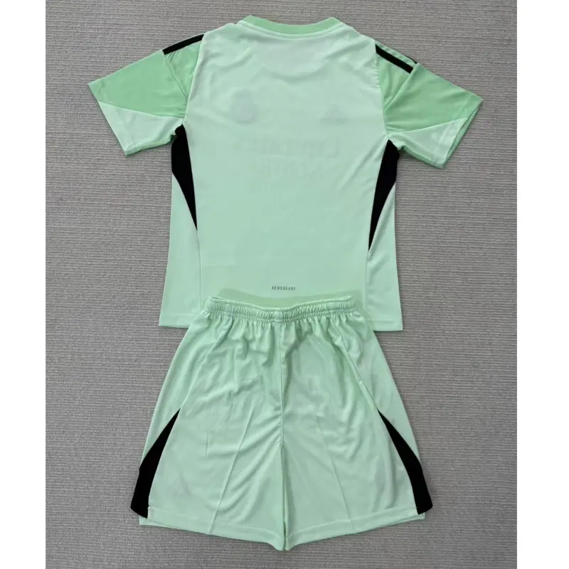 Camiseta de Portero Real Madrid 2025/2026 Verde Niño Kit