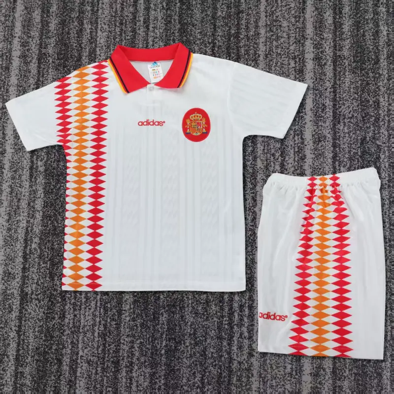 Camiseta España 1994 Away Retro Blanco Niño Kit