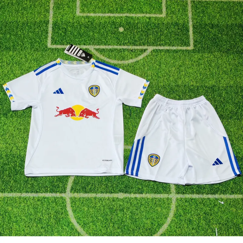 Camiseta Leeds United 2025/2026 Home Blanco Niño Kit