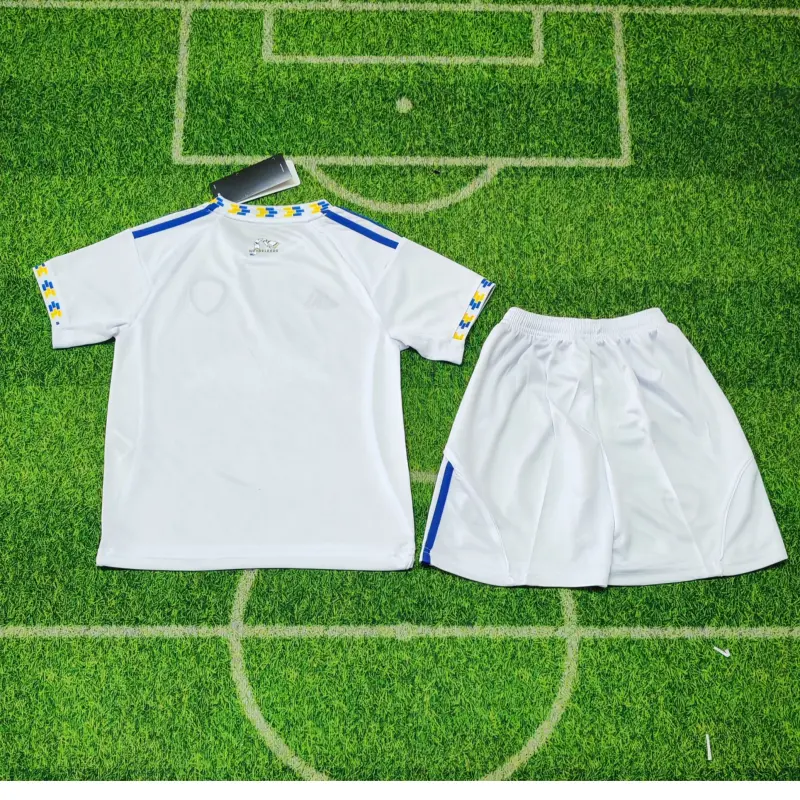 Camiseta Leeds United 2025/2026 Home Blanco Niño Kit