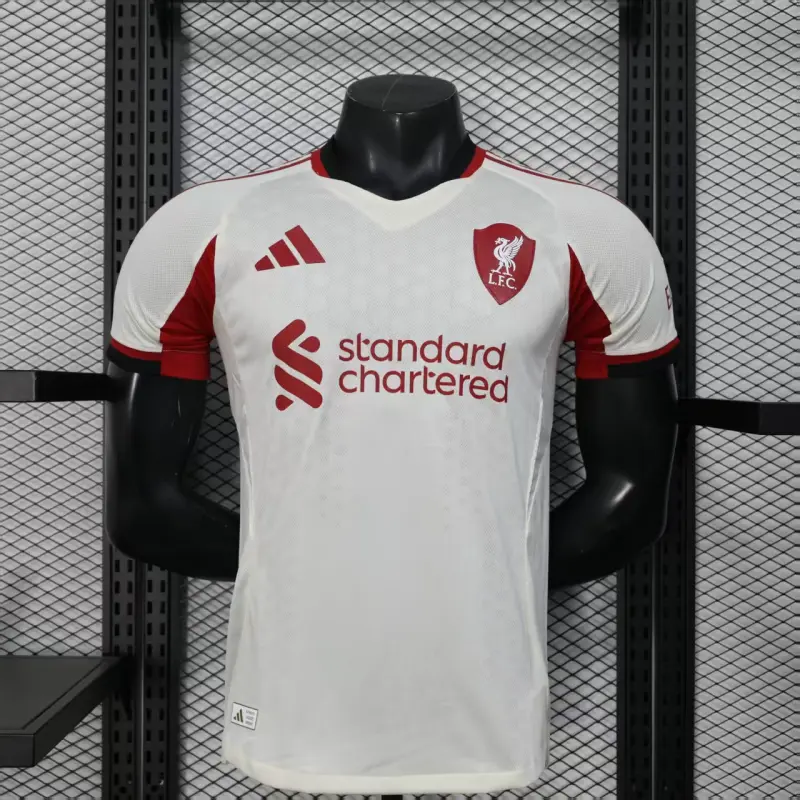 Camiseta Liverpool 2025/2026 Away Blanco (EDICIÓN JUGADOR)