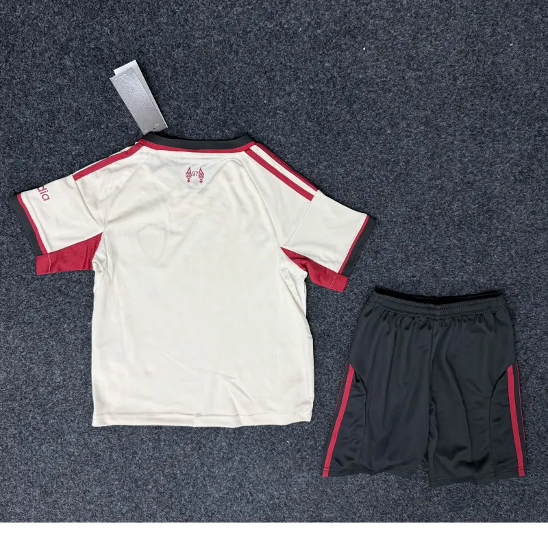 Camiseta Liverpool 2025/2026 Away Blanco Niño Kit