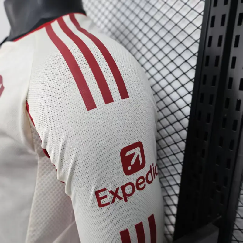 Camiseta Liverpool 2025/2026 Away ML Blanco (EDICIÓN JUGADOR)
