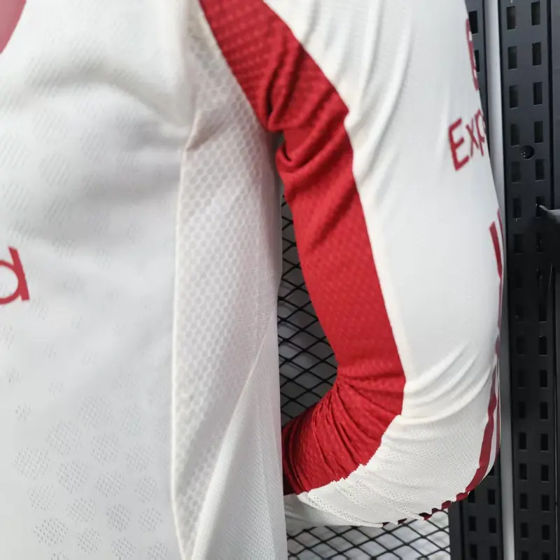 Camiseta Liverpool 2025/2026 Away ML Blanco (EDICIÓN JUGADOR)