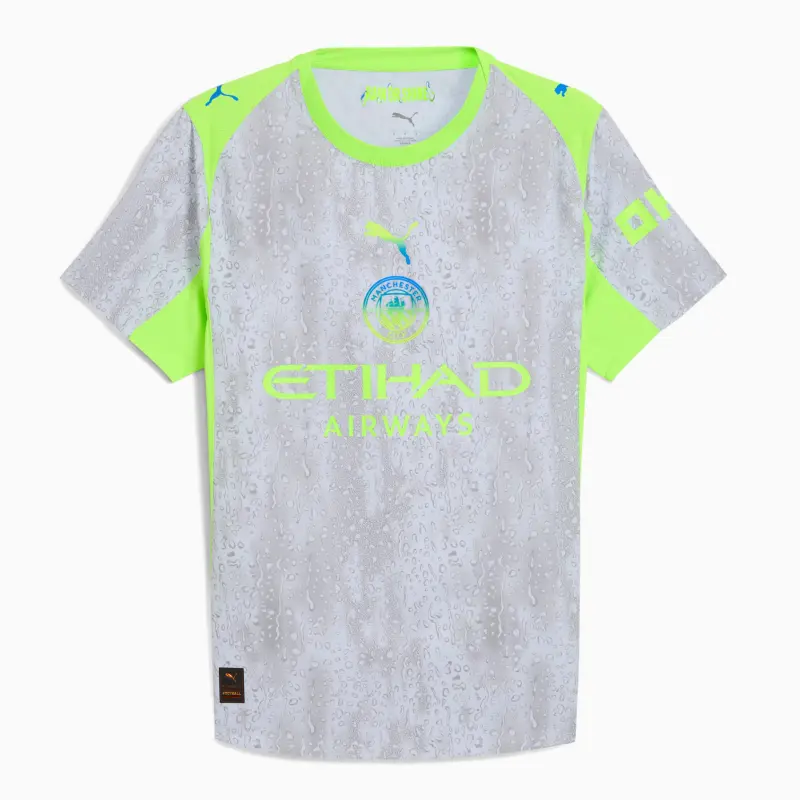 Camiseta Manchester City 2025/2026 Third Gris/Verde Neón
