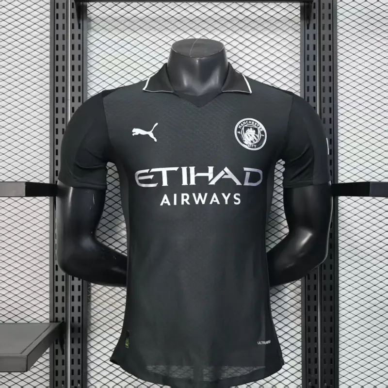 Camiseta Manchester City 2025/2026 Away Negro (EDICIÓN JUGADOR)