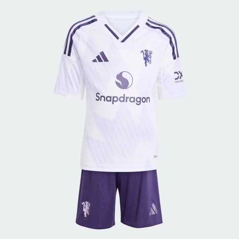 Camiseta Manchester United 2025/2026 Away Blanco Niño Kit