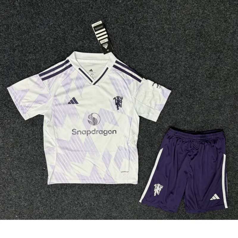Camiseta Manchester United 2025/2026 Away Blanco Niño Kit