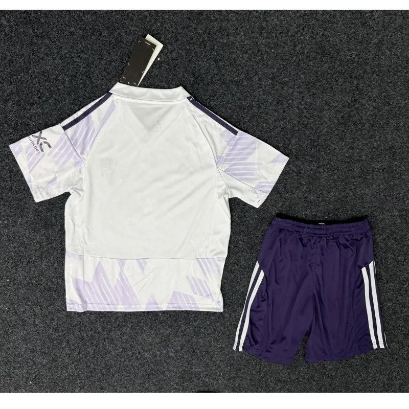 Camiseta Manchester United 2025/2026 Away Blanco Niño Kit