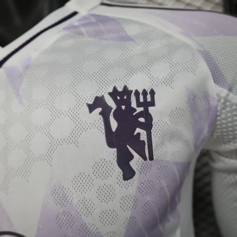 Camiseta Manchester United 2025/2026 Away ML Blanco (EDICIÓN JUGADOR)