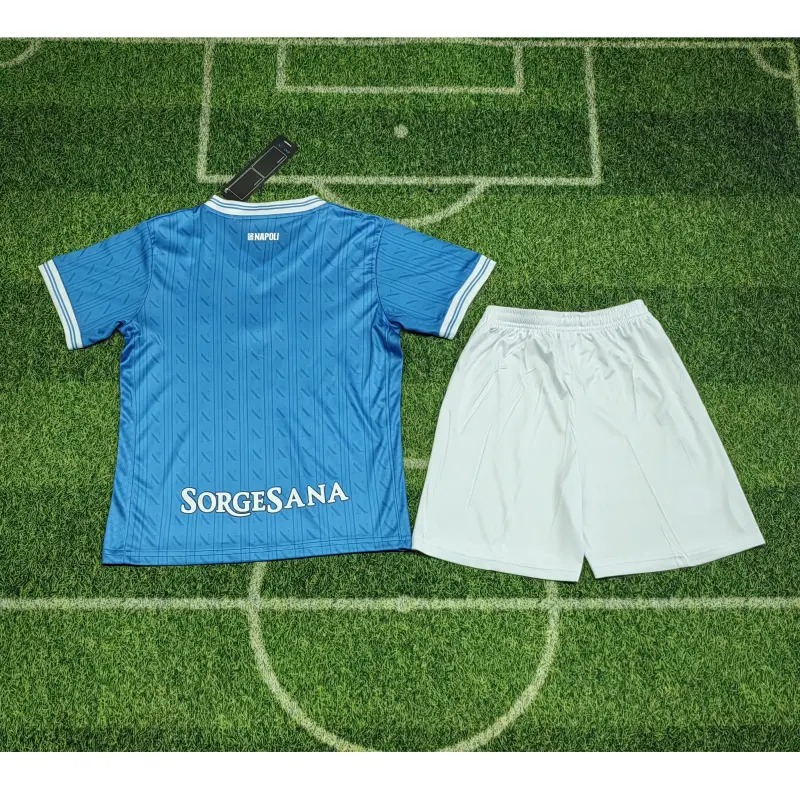 Camiseta Napoli 2025/2026 Home Azul Niño Kit