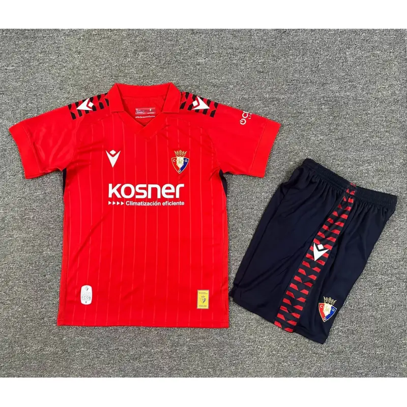 Camiseta Osasuna 2025/2026 Home Rojo Niño Kit