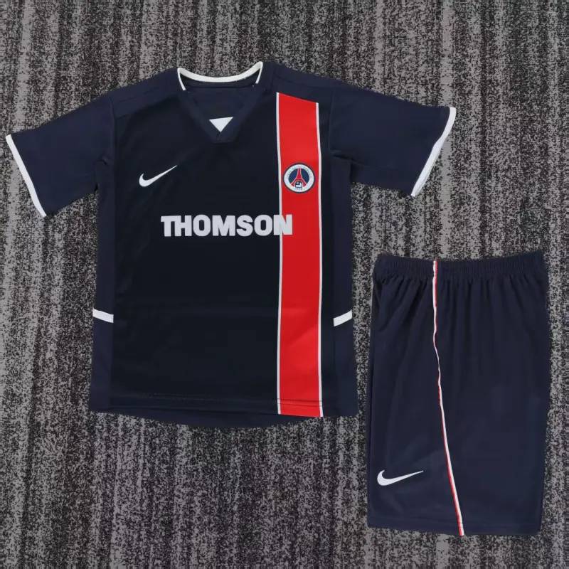 Camiseta PSG 2002/03 Home Retro Azul Marino Niño Kit