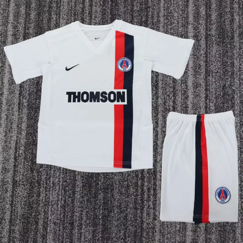 Camiseta PSG 2002/03 Away Retro Blanco Niño Kit