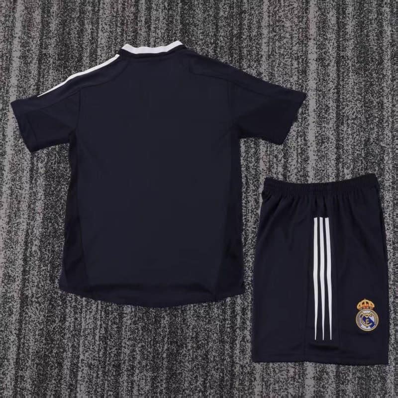 Camiseta Real Madrid 2004/05 Away Retro Negro Niño Kit
