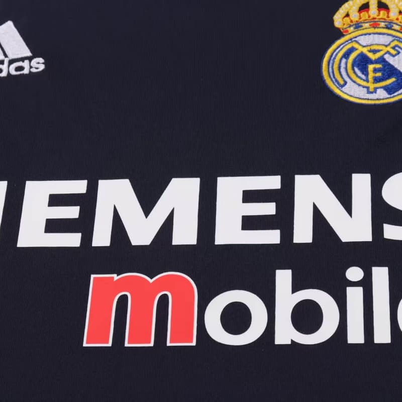 Camiseta Real Madrid 2004/05 Away Retro Negro Niño Kit
