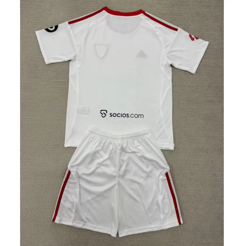 Camiseta Sevilla FC 2025/2026 Home Blanco Niño Kit